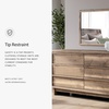 image:imageSignature Design by Ashley Wide Engineered Wood Dresser Set with MirrorLarge Dresser and Mirror