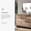 image:imageSignature Design by Ashley Wide Engineered Wood Dresser Set with MirrorMedium Dresser and Mirror