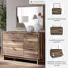 image:imageSignature Design by Ashley Wide Engineered Wood Dresser Set with MirrorMedium Dresser and Mirror