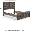 image:imageSignature Design by Ashley Wynnlow Queen 4 Poster Bed FrameGrey
