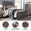 image:imageSignature Design by Ashley Wynnlow Queen 4 Poster Bed FrameGrey