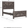 image:imageSignature Design by Ashley Wynnlow Queen 4 Poster Bed FrameGrey