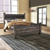image:imageSignature Design by Ashley Wynnlow Queen 4 Poster Bed FrameGrey