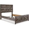image:imageSignature Design by Ashley Wynnlow Queen 4 Poster Bed FrameGrey