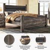 image:imageSignature Design by Ashley Wynnlow Queen 4 Poster Bed FrameGrey