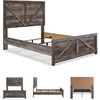 image:imageSignature Design by Ashley Wynnlow Queen 4 Poster Bed FrameGrey