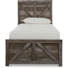 image:imageSignature Design by Ashley Wynnlow Queen 4 Poster Bed FrameGrey