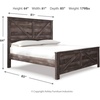 image:imageSignature Design by Ashley Wynnlow Queen 4 Poster Bed FrameGrey