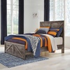 image:imageSignature Design by Ashley Wynnlow Queen 4 Poster Bed FrameGrey