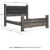image:imageSignature Design by Ashley Wynnlow Queen 4 Poster Bed FrameGrey