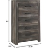 image:imageSignature Design by Ashley Wynnlow Wide 6 Drawer Bedroom Dresser Gray155D x 338W x 51H 5 Drawers