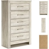 image:imageSignature Design by Ashley Wynnlow Wide 6 Drawer Bedroom Dresser Gray159D x 343W x 542H 5 Drawers