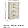 image:imageSignature Design by Ashley Wynnlow Wide 6 Drawer Bedroom Dresser Gray159D x 343W x 542H 5 Drawers