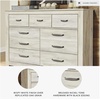 image:imageSignature Design by Ashley Wynnlow Wide 6 Drawer Bedroom Dresser Gray159D x 613W x 428H 7 Drawers