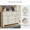 image:imageSignature Design by Ashley Wynnlow Wide 6 Drawer Bedroom Dresser Gray159D x 613W x 428H 7 Drawers