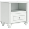image:imageSignature Design by Ashley 1Drawer Nightstand with Charging Station White