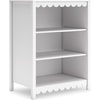 image:imageSignature Design by Ashley 3Tier Scalloped Bookshelf Matte White Bookcase