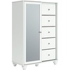 image:imageSignature Design by Ashley 5Drawer Dressing Chest White with Mirror