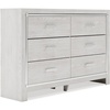 image:imageSignature Design by Ashley 6 Drawer Dresser Master Bedroom Grey DresserWhite