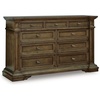 image:imageSignature Design by Ashley 9Drawer Dresser 71 Inch Dark Brown