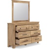 image:imageSignature Design by Ashley Allihauser 6 Drawer Dresser with Mirror TanNatural Brown