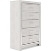 image:imageSignature Design by Ashley Altyra Tall 5 Drawer White Chest of DrawersWhite