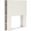 image:imageSignature Design by Ashley Aprilyn Twin Bookcase Headboard WhitewashWhite