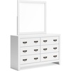 image:imageSignature Design by Ashley Binterglen White 6Drawer Dresser with MirrorWhite