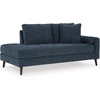 image:imageSignature Design by Ashley Bixler MidCentury Modern Tufted Rightarm Facing Corner Chaise with Tapered Legs and Removable Cushions Blue