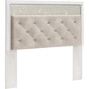 image:imageSignature Design by Ashley Bling Queen Upholstered Headboard WhiteQueen