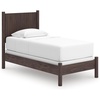 image:imageSignature Design by Ashley Brown Wood Full Panel Bed Reeded HeadboardBlack