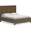 image:imageSignature Design by Ashley Cabalynn King Panel Bed with Storage BrownKing Panel Bed with Storage