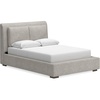 image:imageSignature Design by Ashley Cabalynn King Panel Bed with Storage BrownQueen Upholstered Bed