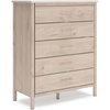 image:imageSignature Design by Ashley Cadmori Bohemian 5Drawer Chest of Drawers with Replicated White Marble Top Meets ASTM International Safety Standards Light BrownWhite  Beige