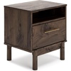 image:imageSignature Design by Ashley Calverson Nightstand with Drawer Dark BrownBrown