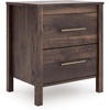 image:imageSignature Design by Ashley Calverson Nightstand with Drawer Dark BrownMocha