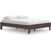 image:imageSignature Design by Ashley Calverson Queen Platform Bed Frame Mocha BrownDark Brown