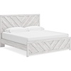 image:imageSignature Design by Ashley Cayboni Whitewash King Panel Bed FrameKing Panel Bed