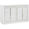 image:imageSignature Design by Ashley Chalanna Contemporary Dresser with 6 Drawers Builtin LED Lighting Rhinestone Details Wood White 64 W x 20 D x 3875 H