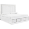King Upholstered Storage Bed