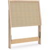 image:imageSignature Design by Ashley Cielden Twin Panel Headboard Light Oak Finish amp Replicated Cane Detail Contemporary Engineered Wood Headboard Only for Youth Dorm or Guestroom Light BrownBeige
