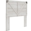 image:imageSignature Design by Ashley Crossbuck Panel Headboard Full Size Whitewash