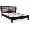 image:imageSignature Design by Ashley Danziar Modern Queen Slat Panel Platform Bed Foundation or Box Spring Not Needed Black
