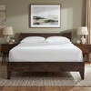 image:imageSignature Design by Ashley Deanlow Full Platform Bed Frame No Box Spring Required Engineered Wood and Laminate MidCentury Modern Furniture for Bedrooms Honey BrownMocha Brown