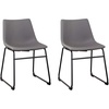 image:imageSignature Design by Ashley Dining Chairs Set of 2 Mid Century Gold ToastGrey