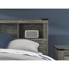 image:imageSignature Design by Ashley Frandern MidCentury Modern Bookcase Headboard with Storage and Nailhead Full Gray