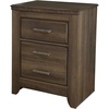 image:imageSignature Design by Ashley Juararo 2Drawer Nightstand Rustic BrownMedium Brown