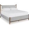 image:imageSignature Design by Ashley King Size Bed Frame Upholstered Panel BedKing