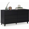 image:imageSignature Design by Ashley Large 6 Drawer Dresser for Bedroom Matte Black6 Drawer Dresser