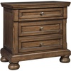 image:imageSignature Design by Ashley Lettner Modern Traditional 2 Drawer Nightstand 3013 Tall Light GrayBrown